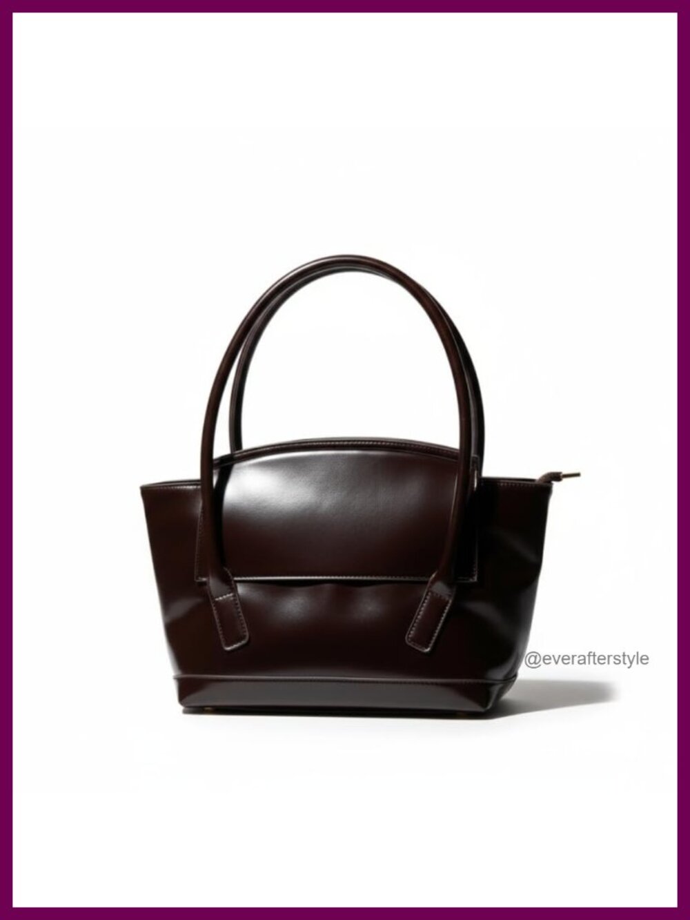 Faux Leather Tote Handbag Professional Business Shoulder Bag Double Handle